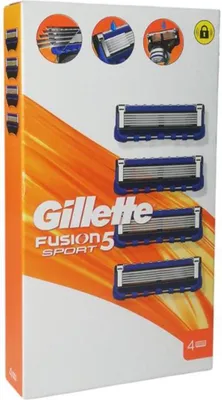 Produktbild von Gillette Fusion Sport 5 Recambio Cuchillas Pack 4un