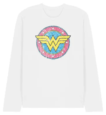 Immagine prodotto di Maglietta a maniche lunghe "Classica" di Wonder Woman, unisex, per uomo/donna, modello TV36354 (XL), colore bianco