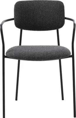 Produktbild von Armlehnstuhl >ZAMA< (2er-Set) in dunkelgrau - 54,5x77x53,5 (BxHxT)