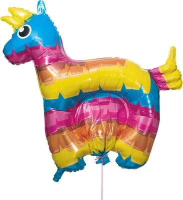 Produktbild von Party Factory Zieh-Pinata Esel aufblasbar Luft Folie 103×100 cm