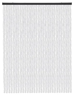 Productafbeelding van Fluwelen gordijn, afmetingen: 56x185 cm - 140x220 cm - eBay, effen streep, wit - 120x220 cm