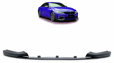 Produktbild von Performance Schwarz Matt Front Spoiler Lippe passt für BMW 4er F32 F33 F36 mit M-Paket