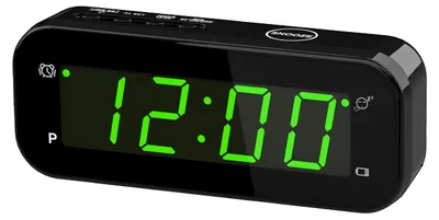 Digitalwecker mit Temperaturanzeige, batteriebetrieben, 3 Helligkeitsstufen