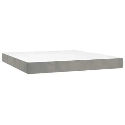 Immagine prodotto di vidaXL Materasso a molle insacchettate grigio chiaro 160x200x20 cm in velluto