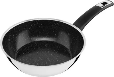 Obrázek produktu pro KOLIMAX Pánev CERAMMAX PRO COMFORT 22 cm s rukojetí, vysoká, černý GRANIT