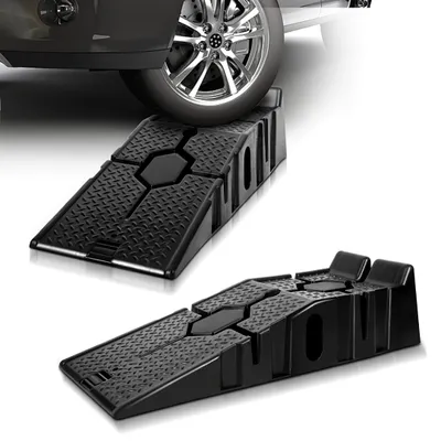 Produktbild von Vigevee 2 Stücke Auffahrrampe Rampe Verladerampe PKW  Laderampe Hebebühne Wagenheber Autorampe Fahrzeugrampe Auffahrhilfe