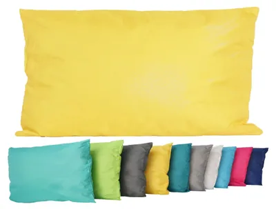 Produktbild von JACK Outdoor Lounge Kissen 30x50cm Dekokissen inkl. Füllung Wasserfest Sitzkissen Garten Stuhl Lotus Effekt, Farbe:Gelb