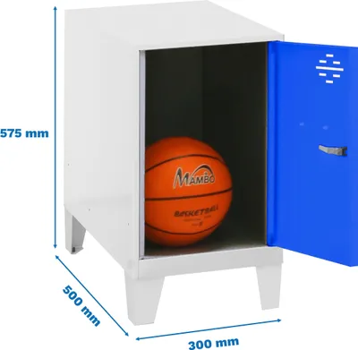 Immagine prodotto di Armadietto Simonrack SIMONLOCKER DISM bianco, blu 8425437119965, 1 armadietto 30,0 x 50,0 x 57,5 cm
