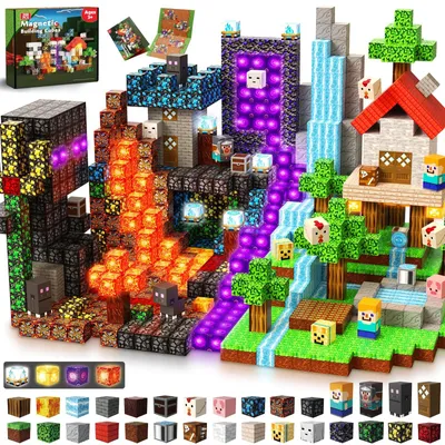 Produktbild von Magnetische Bauklötze 200 Teile - Kreatives Magnetisches Spielzeug - Für 3-9 Jahre