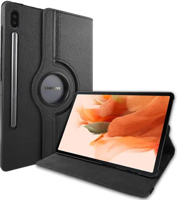 Obrázek produktu pro Pouzdro pro Samsung Tab S7+ Plus Tab S T970 T975 S7 FE SM-T730 X800 Smart Cover Case s funkcí stojánku a funkcí automatického uspání/probuzení černé