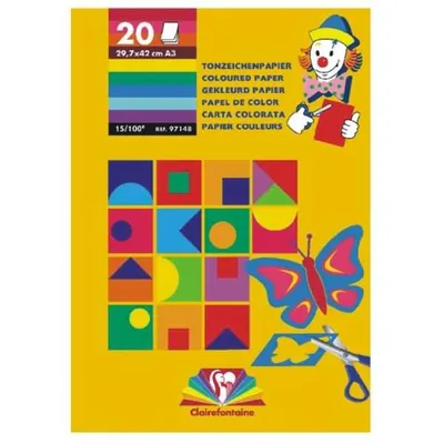 Produktbild von Clairefontaine 97148C, Kunstpapier, 120 g/m², 20 Blätter