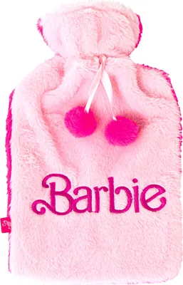 Produktbild von Barbie Wärmflasche 15 L mit weichem Plüschbezug- Kinder Wärmflasche / Bettwärmer