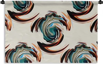 Produktbild von MuchoWow® Wandteppich Wandbehang Muster - Abstrakt - Farbe 60x40 cm Tapisserie Dekoration Wandtuch - Wanddekorationen
