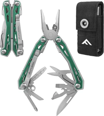 Produktbild von 16 in 1 Multitool Zange aus rostfreiem Stahl - Multifunktionales Werkzeug für Camping und Reparaturen mit Tragetasche