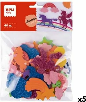 Produktbild von Moosgummi Apli Bunt Moosgummi unicornios (40 Stücke) (5 Stück)