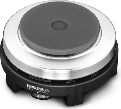 Productafbeelding van Rommelsbacher Automatische reisfornuis van roestvrij staal, model RK 501. Materiaal: roestvrij staal, vermogen: 500 watt