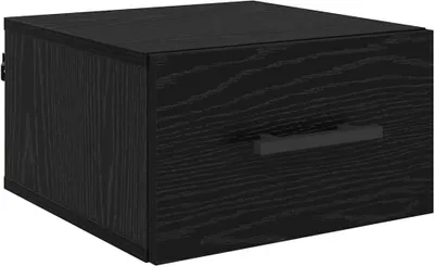 Obrázok produktu pre vidaXL Nočný stolík čierny dubový vzhľad 35 x 35 x 20 cm materiál na báze dreva