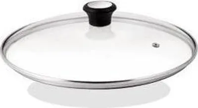 Zdjęcie produktu dla Tefal 28097512, Okrągły, Przezroczysty, Szkło hartowane, Czarny, 24 cm, 240 mm