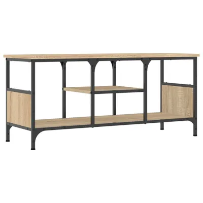 Image de vidaXL Armoire TV Chêne Sonoma 100x35x45 cm Bois composite & fer