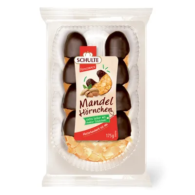 Image de Schulte Cornets aux amandes avec massepain Amandes Chocolat amer 175g