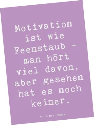 Produktbild von Mr. & Mrs. Panda Ansichtskarte Spruch Magische Motivation - Lavendeltraum - Geschenk, Stimmung, Kunstkarten, Zitat, Inspiration, Fotokarte, Postkarte, Stimmungen, Ziele