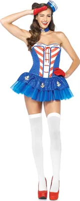 Produktbild von Matrosin Kostüm - Pin up für Fasching & Karneval Größe: S