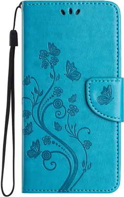 Produktbild von König Design Hülle kompatibel mit Apple iPhone 15 Plus Kunstleder Handyhülle - Handy Case Blau