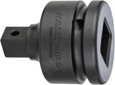 Produktbild von KRAFT-Schlagschrauber-Adapter 1007S-1, Steckschlüssel- Adapter (schwarz, Bohrung für Sicherungsstift, 3/4" > 1/2")