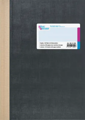 Produktbild von König & Ebhardt 8614424 Spaltenbuch A4 1Spalte 192Bl