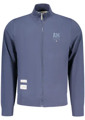 Produktbild von Herren Sweatshirt mit Reißverschluss & Prägedruck in Blau