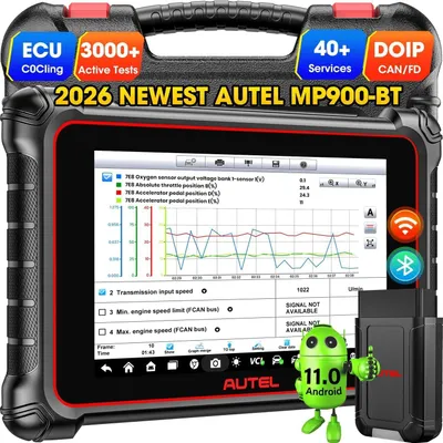 Imagen del producto de Dispositivo de diagnóstico - Escáner para automóviles - Escáner OBD2 - Herramienta de diagnóstico para vehículos - Lector de códigos de la ECU - Bluetooth inalámbrico