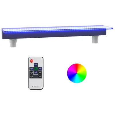 Obrázek produktu pro vidaXL Vodopádový prvek s RGB LED diodami akrylový 90 cm