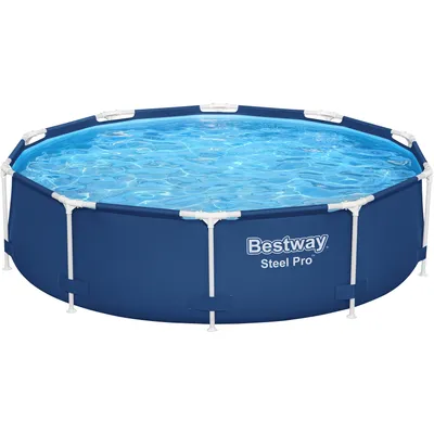 Produktbild von Bestway® Steel Pro™ Frame Pool ohne Pumpe Ø 305 x 76 cm, dunkelblau, rund
