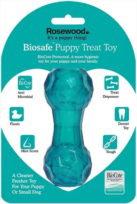 Immagine prodotto di Biosafe Puppy Snack Dumbell Blu