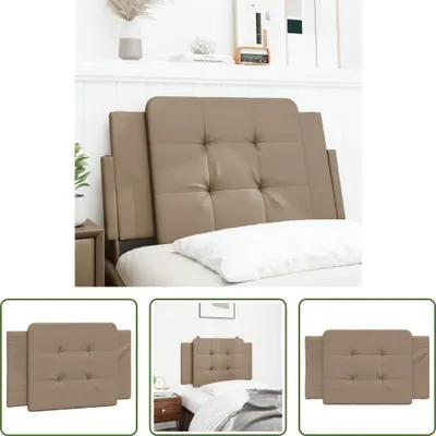 Produktbild von The Living Store Kopfteil-Kissen Cappuccino-Braun 90 cm Kunstleder