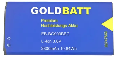 Produktbild von Goldbatt Akku Samsung für Galaxy S5 ( G900 ) GTI9600 GT-I9600 I9600 S5