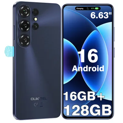 Image de OUKITEL C26 Telephone Portable 6,63" 5150mAh 16GB+128GB 13MP Caméra AI Smartphone Android 16 95dB Double SIM