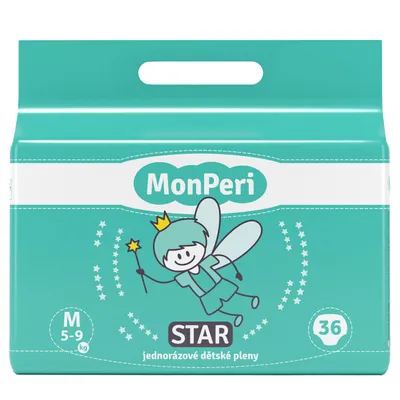 Imagen del producto de MonPeri, pañales desechables, talla 5-9 kg, modelo STAR