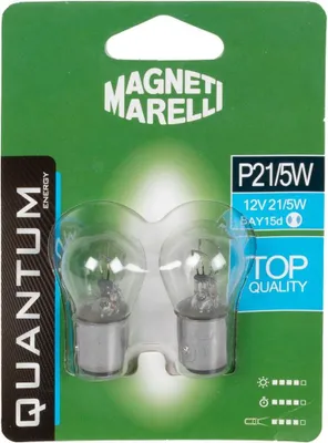 Productafbeelding van Quantum Energy Magneti Marelli P21/5W lampenpaar voor auto's, 12V, met BAY15d fitting