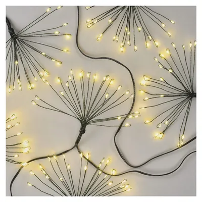 Obrázek produktu pro EMOS LED světelný řetěz – svítící trsy, nano, 5,2 m, vnitřní, teplá bílá, časovač, D3AW10