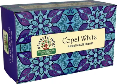 Produktbild von Namaste India Räucherstäbchen Weißer Harz Copal Blanco 12x15gr indische Duftmischung