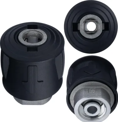 Produktbild von Click-M22 Adapter / Anschlussstück zum Verbinden von Schläuchen für Hochdruckreiniger der K-Serie (K2, K3, K4, K5, K6, K7) (Metall)