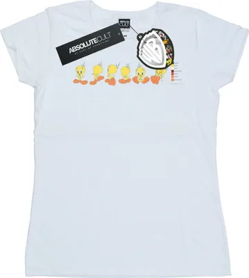 Produktbild von Looney Tunes - "Tweety Pie Colour Code" T-Shirt für Damen BI27512 (L) (Weiß)