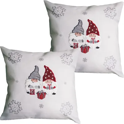 Immagine prodotto di Copricuscini AMIRA bianco set di 2 40x40 cm con zip