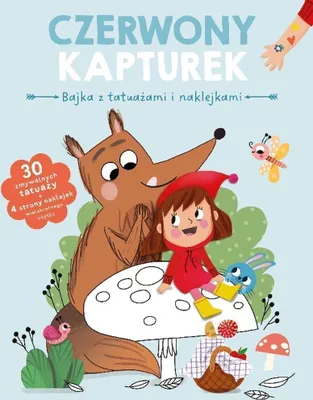 Zdjęcie produktu dla Książka dla Dzieci z Bajką, Naklejkami i Tatuażami
