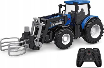 Produktbild von RC Traktor Blau mit Strohgreifer - Little Farmer