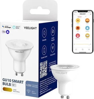 Obrázok produktu pre YEELIGHT LED GU10 Smart Bulb W1 Dimmable WLAN White Ako nová