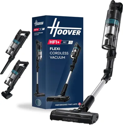 Obrázok produktu pre Hoover HF1PZ10PX 011, Tyčový vysávač 2 v 1, Bezvreckové, Čierna, 0,7 L, Kov, Suchý