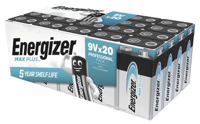 Produktbild von Energizer Max Plus 6LR61 9V-Block Batterie 20er Karton
