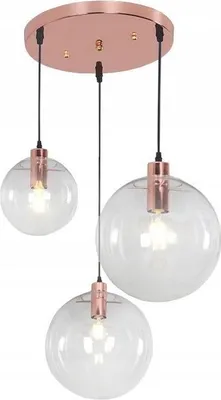 Produktbild von tooLight Pendellampe App041-1Cp Lassi Glas Rose Gold 20-25-30Cm E27
